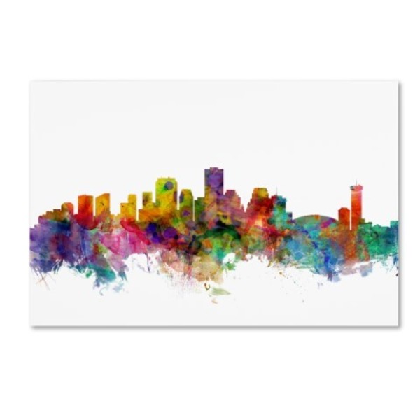 Trademark Fine Art Michael Tompsett 'New Orleans Louisiana Skyline' Canvas Art, 12x19 MT0571-C1219GG